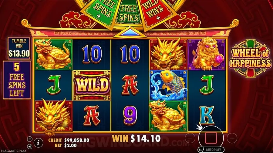 Player celebrating a win with bonuses